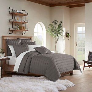 UGG Surfwashed Charcoal King Quilt